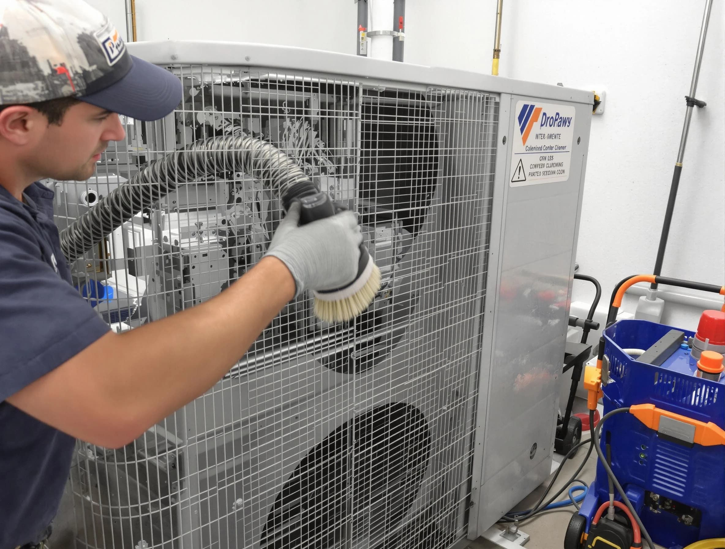 Yukon Air Duct Cleaning specialist performing precision AC coil cleaning for improved system performance in Yukon