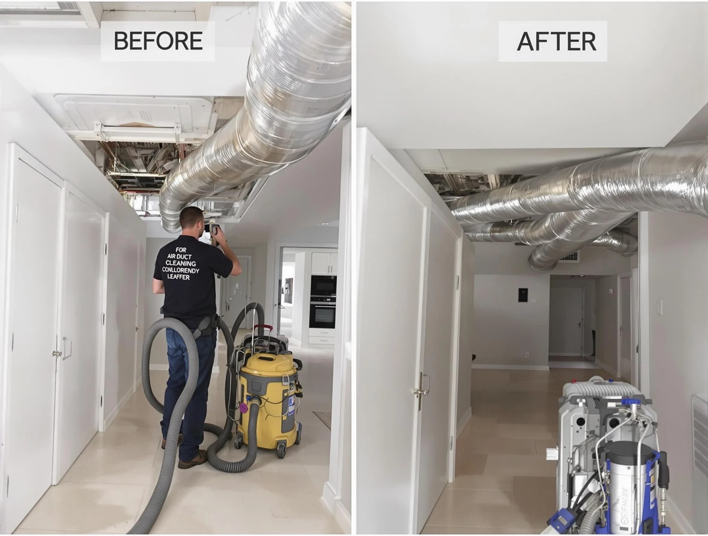 Yukon Air Duct Cleaning professional performing thorough air duct cleaning in Yukon