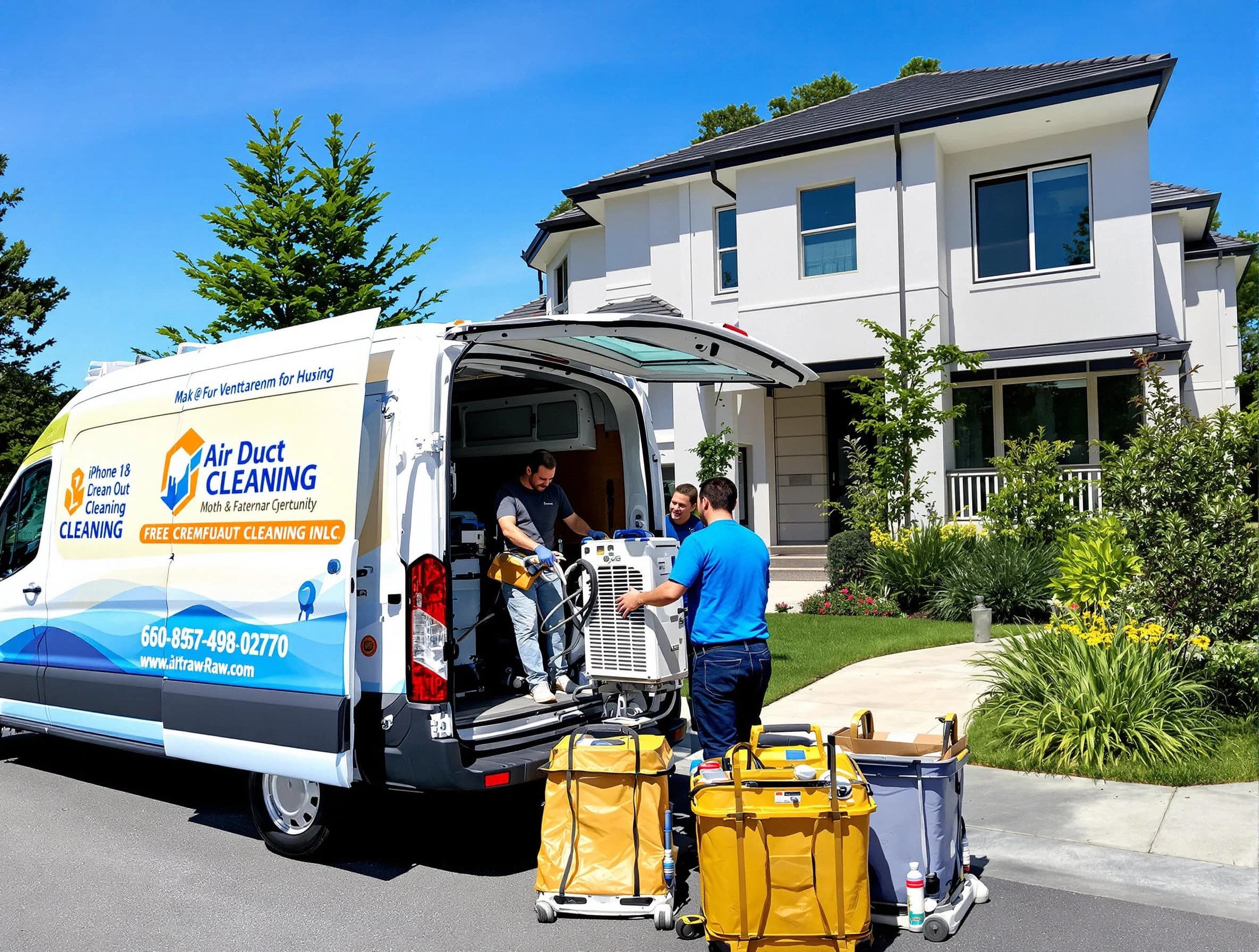 Yukon Air Duct Cleaning technician performing professional air duct cleaning in Yukon