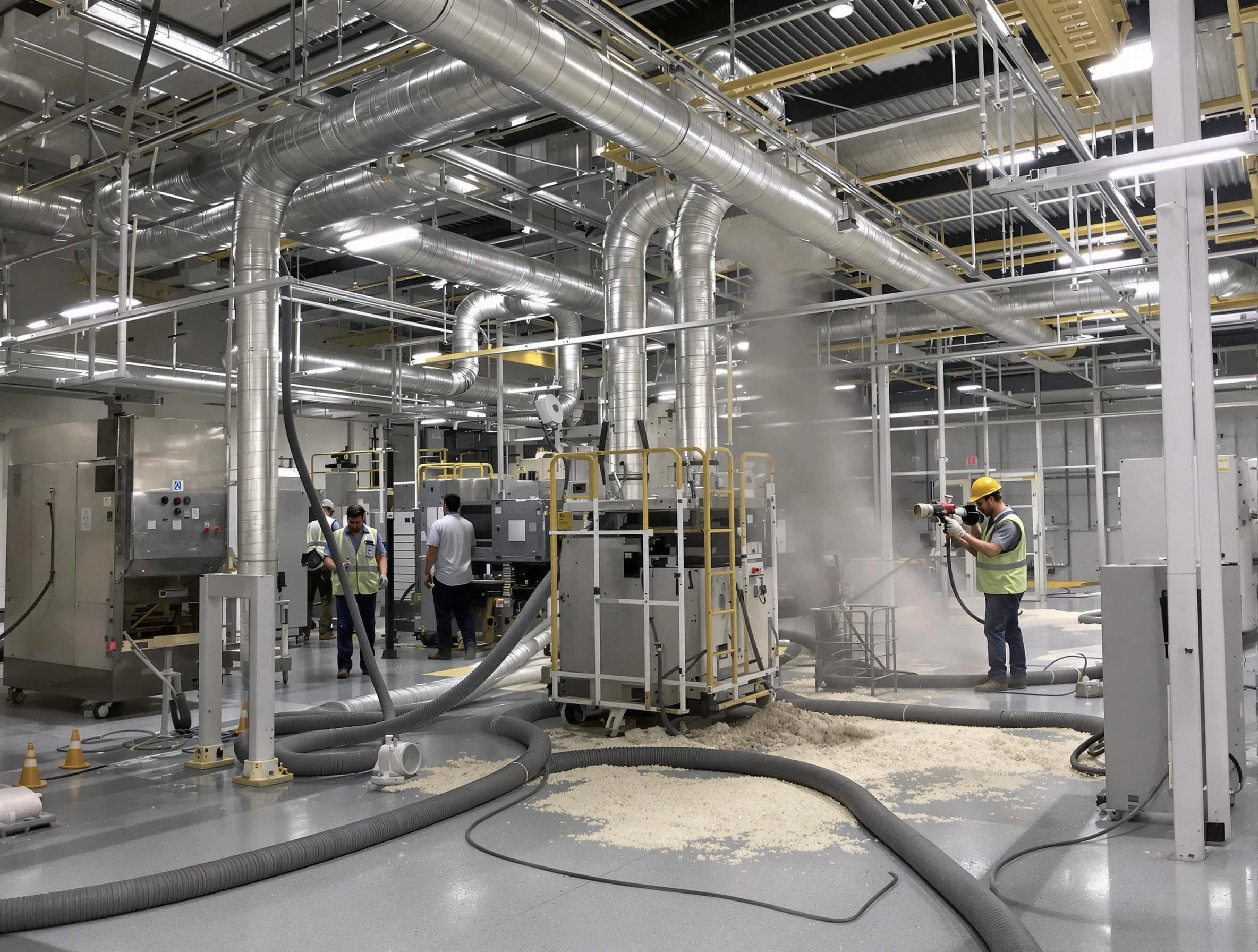 Heavy-duty industrial duct cleaning by Yukon Air Duct Cleaning in Yukon