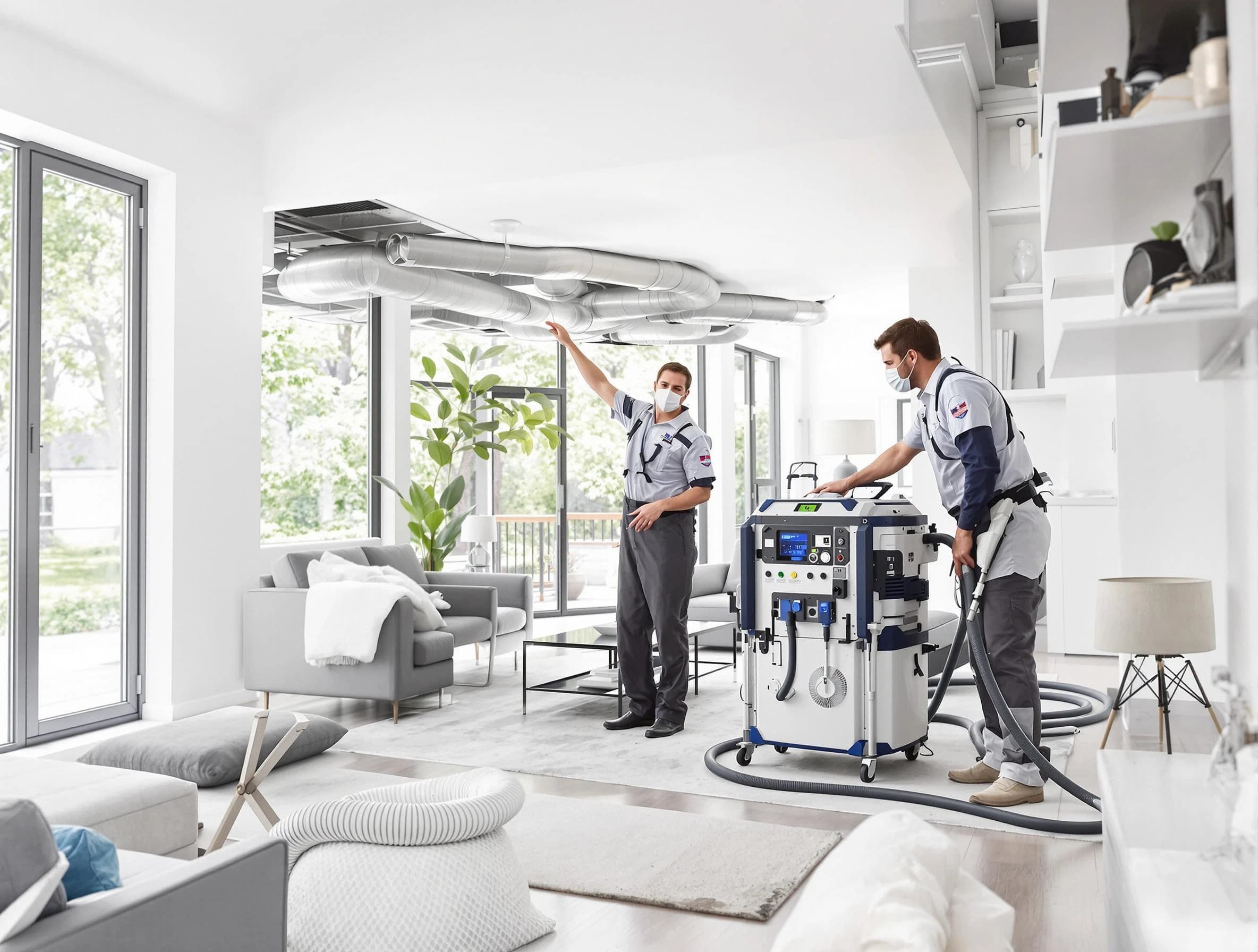 Yukon Air Duct Cleaning professional conducting pure air duct cleaning with state-of-the-art equipment in Yukon