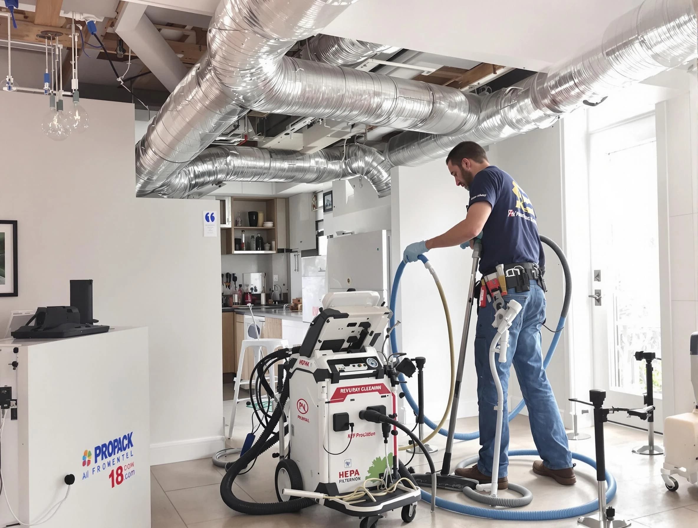 Yukon Air Duct Cleaning technician performing advanced pure duct cleaning with specialized equipment in Yukon