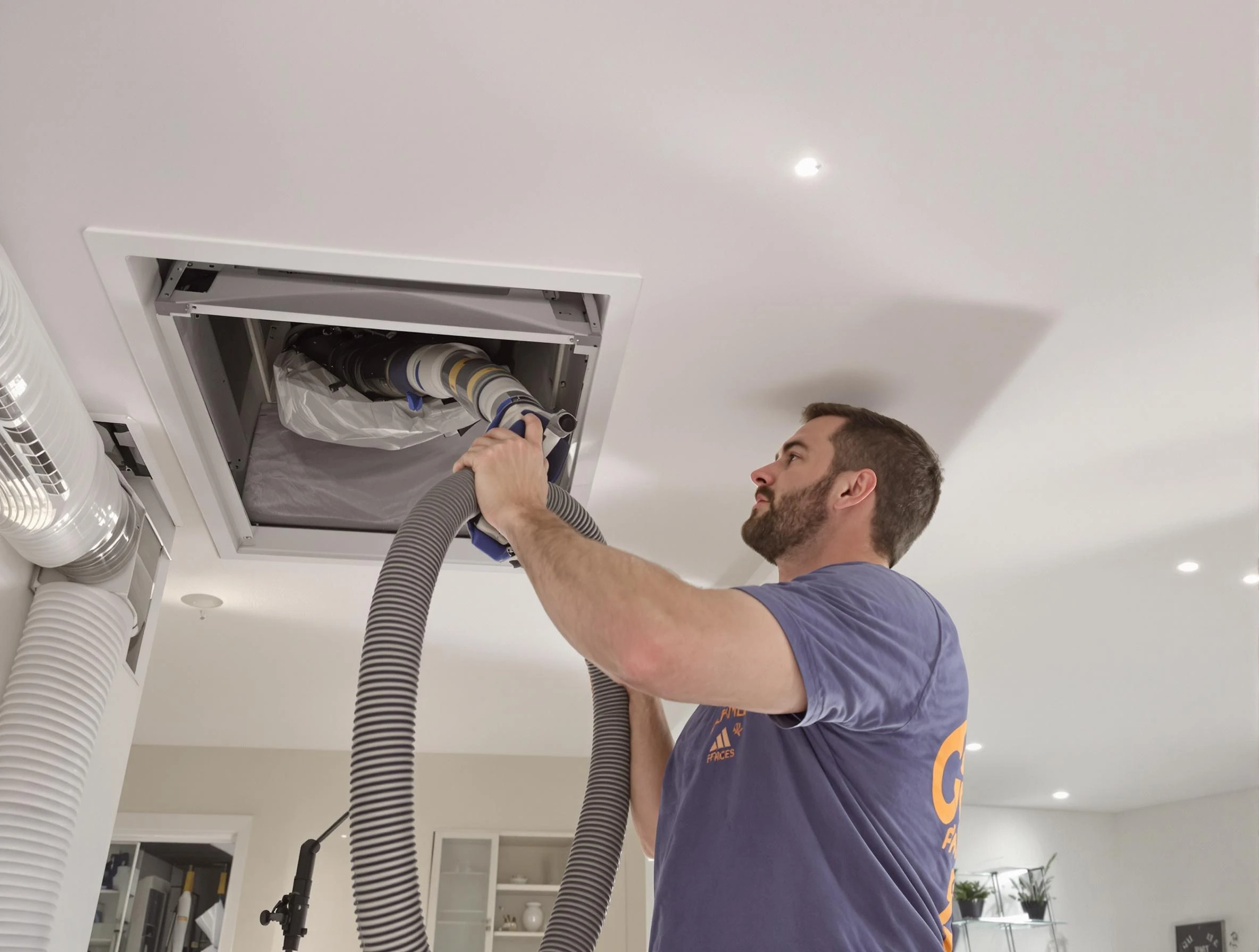 Precision indoor duct cleaning by Yukon Air Duct Cleaning in Yukon