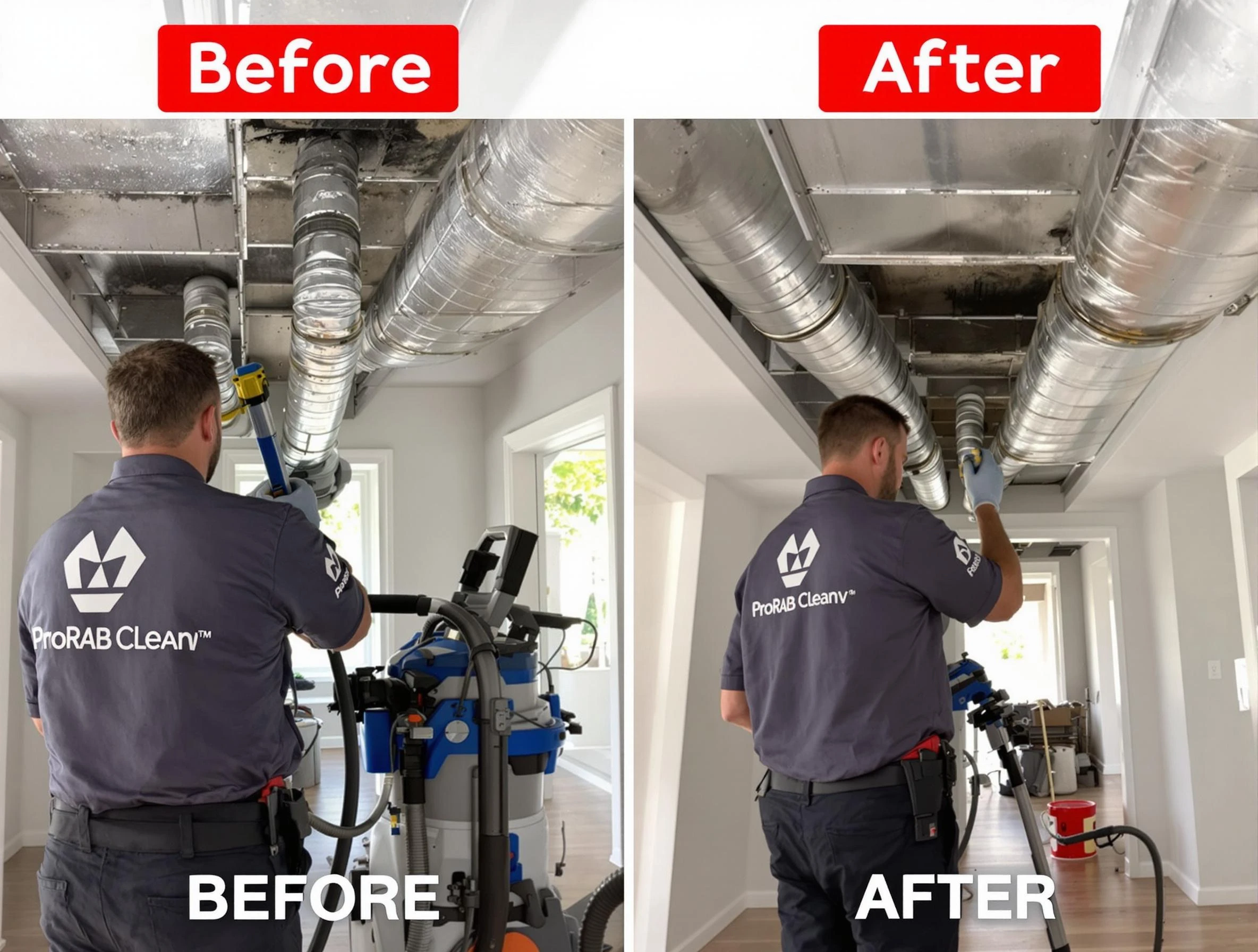 Yukon Air Duct Cleaning expert performing thorough residential duct cleaning in a Yukon home
